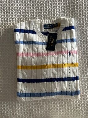 Ralph Lauren Multi Color Striped Sweater